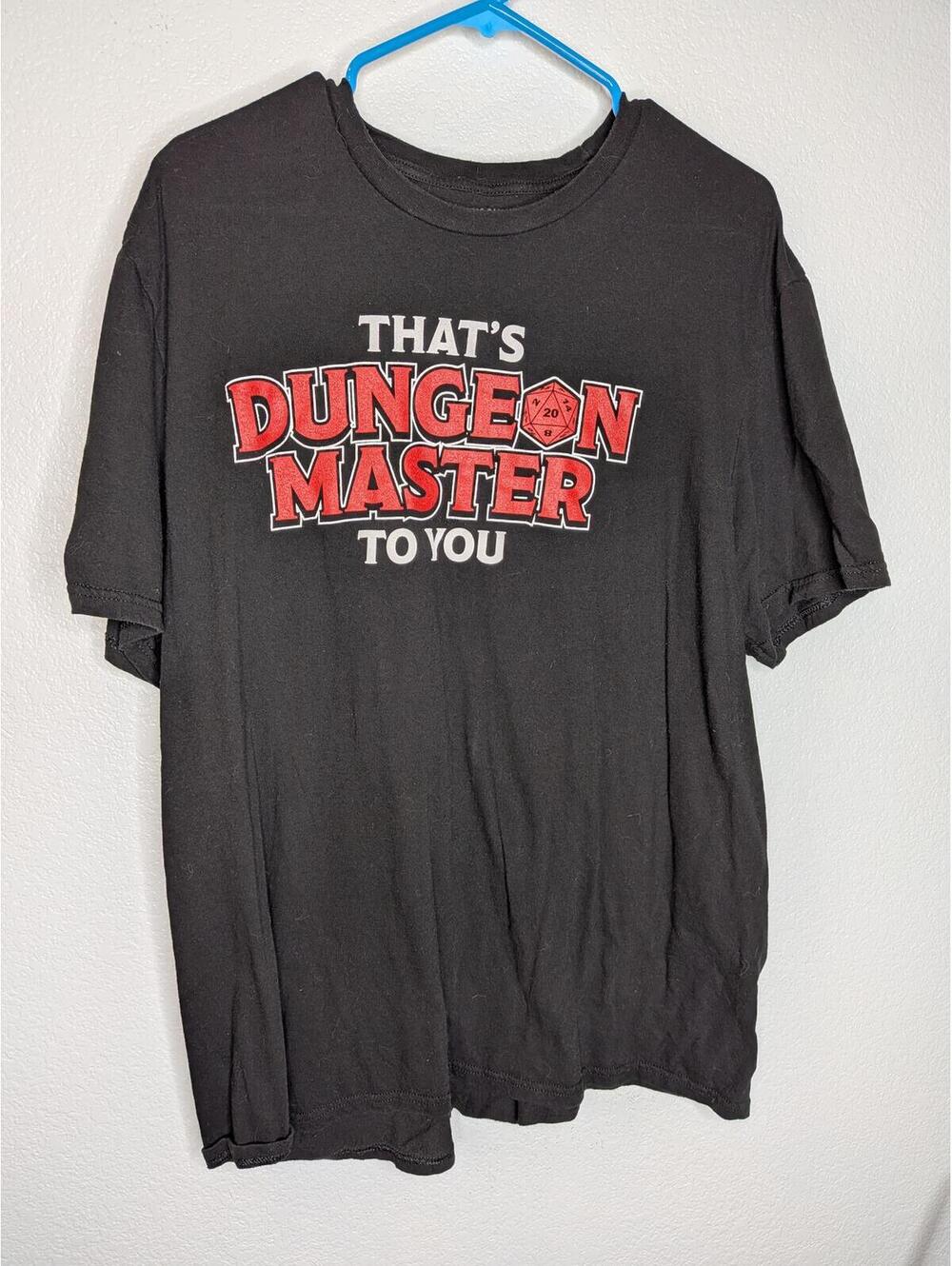 Attic Salt That's Dungeon Master to You Graphic T-Shirt Black Size XL